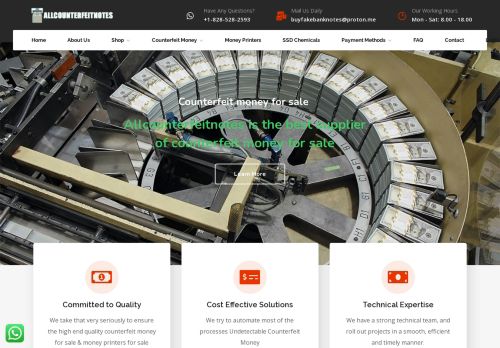 Allcounterfeitnotes.net Reviews Scam