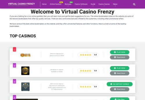 Virtualcasinofrenzy.com Reviews Scam